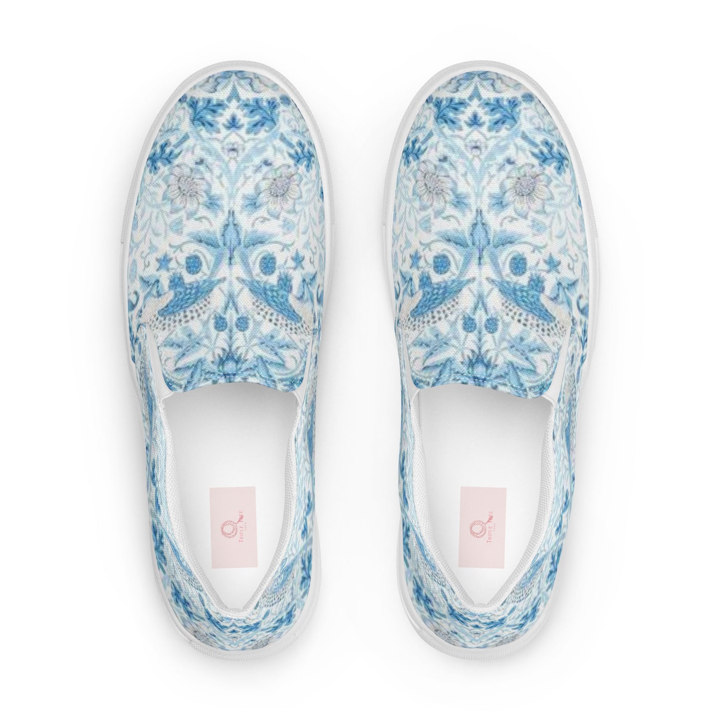 William Morris print women’s slip-on canvas sneakers