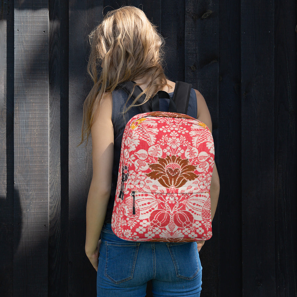 William Morris print backpack