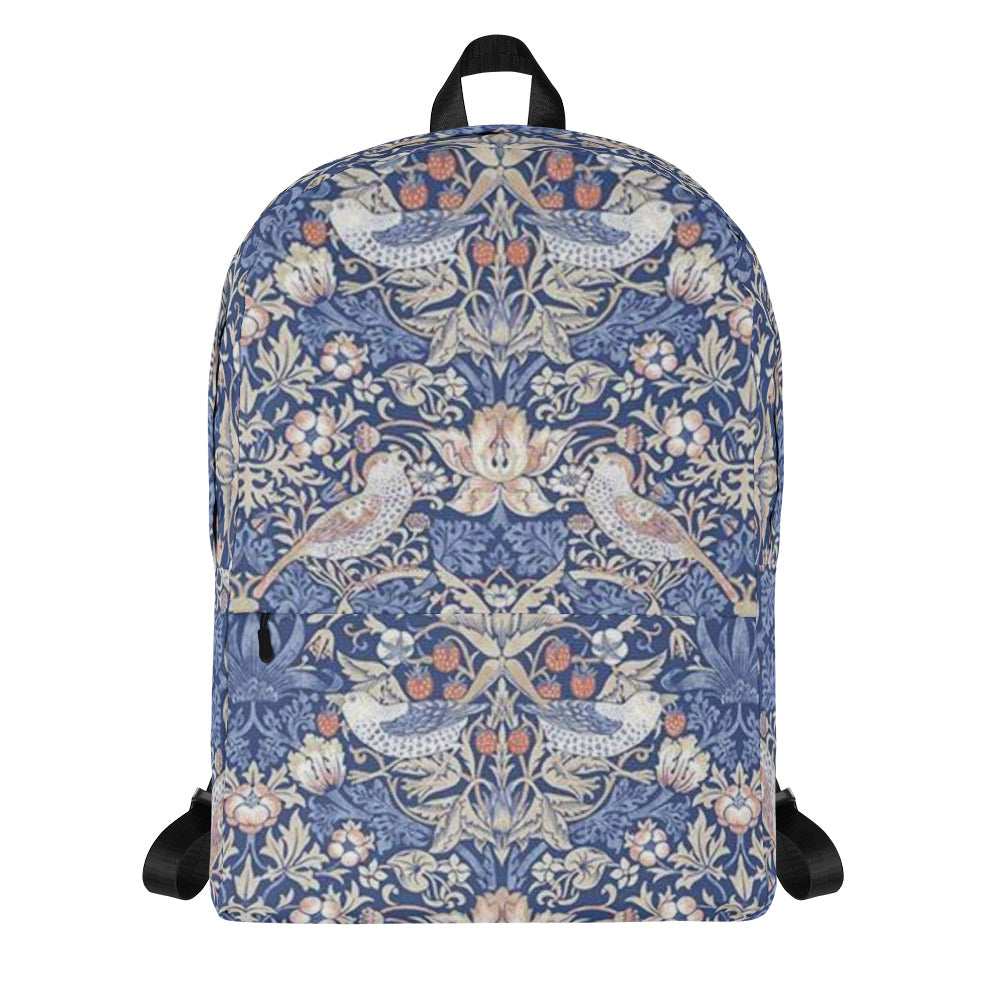 William Morris print backpack