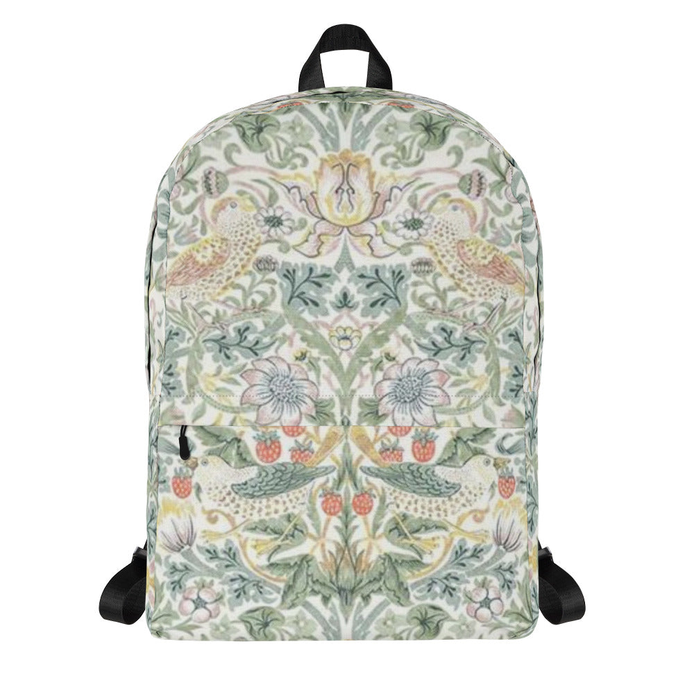 William Morris print backpack