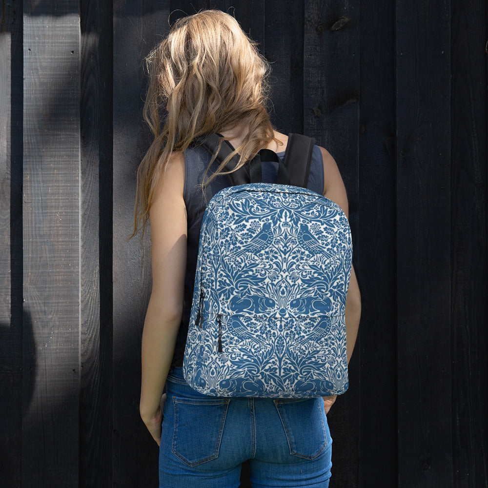 William Morris print backpack