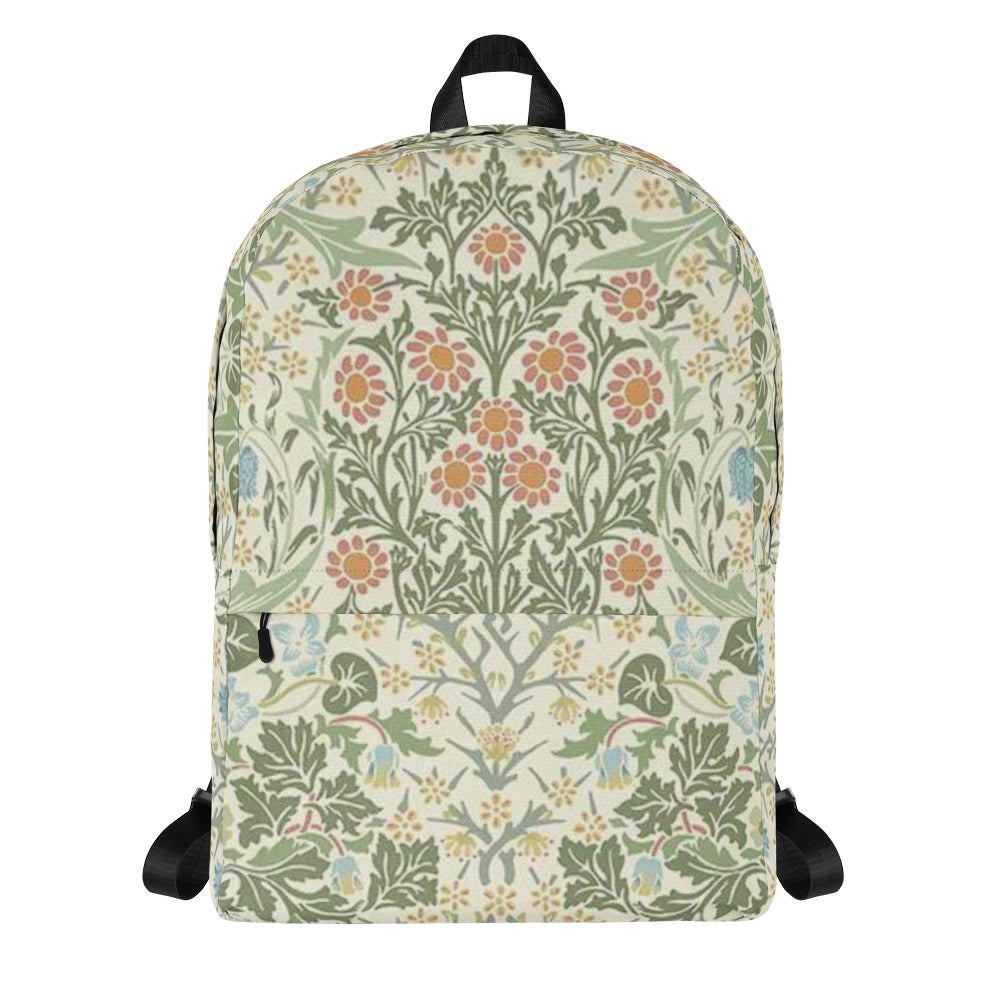 William Morris print backpack