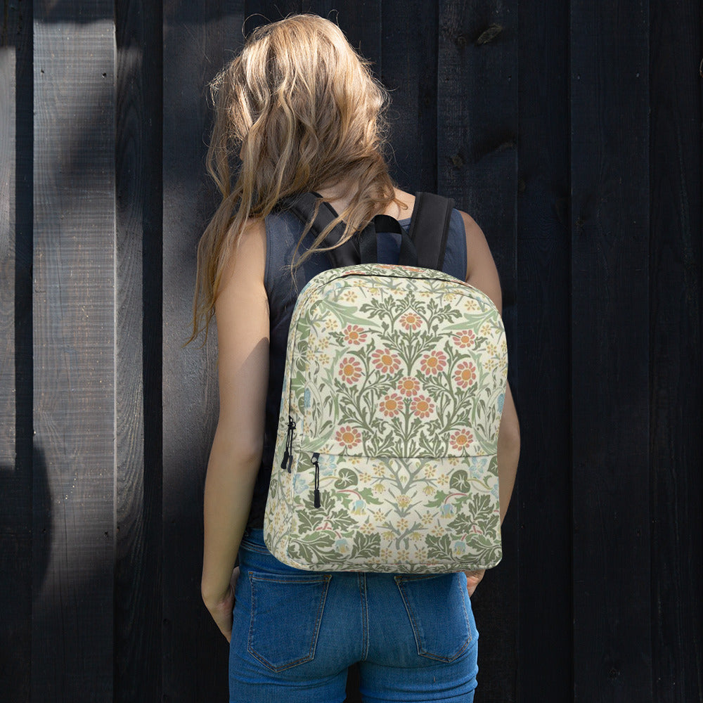 William Morris print backpack