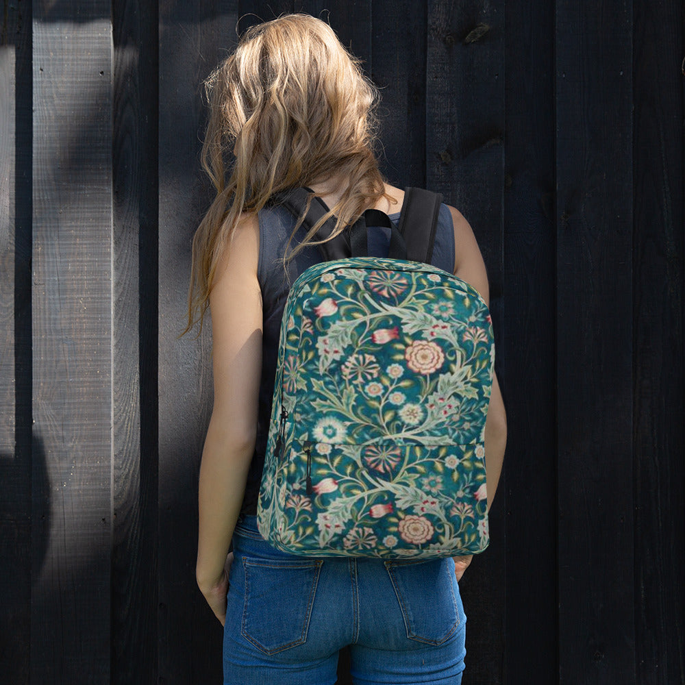 William Morris print backpack