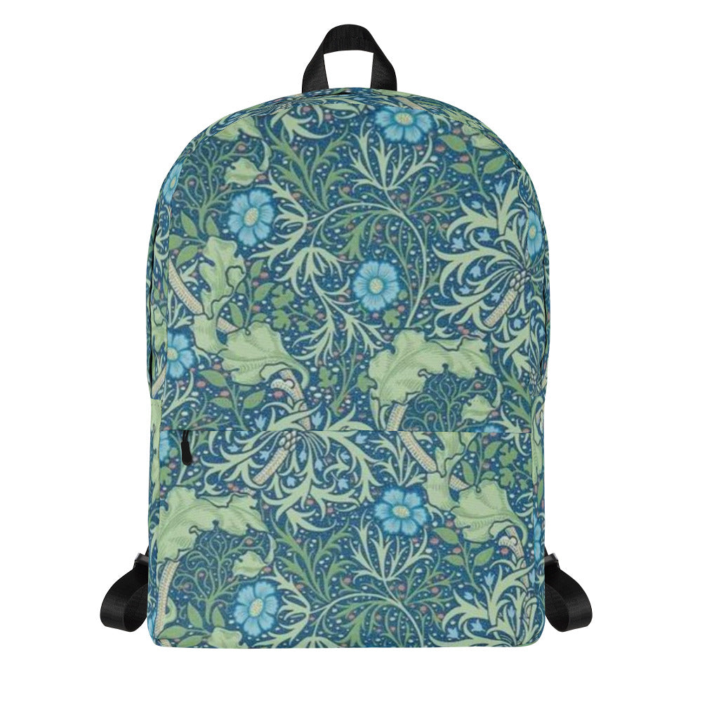 William Morris print backpack