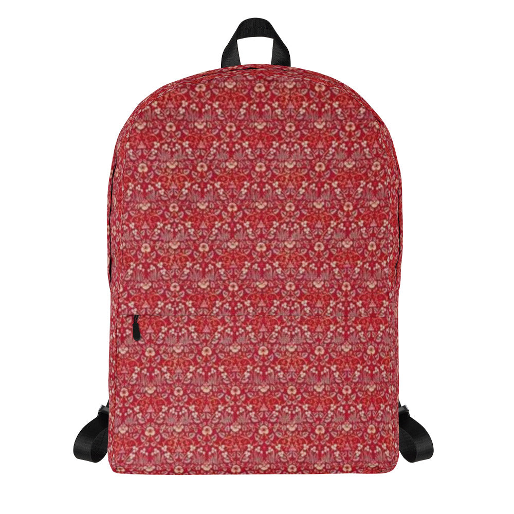 William Morris print backpack