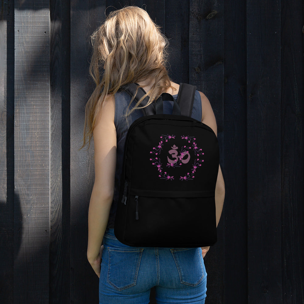 Floral Om backpack