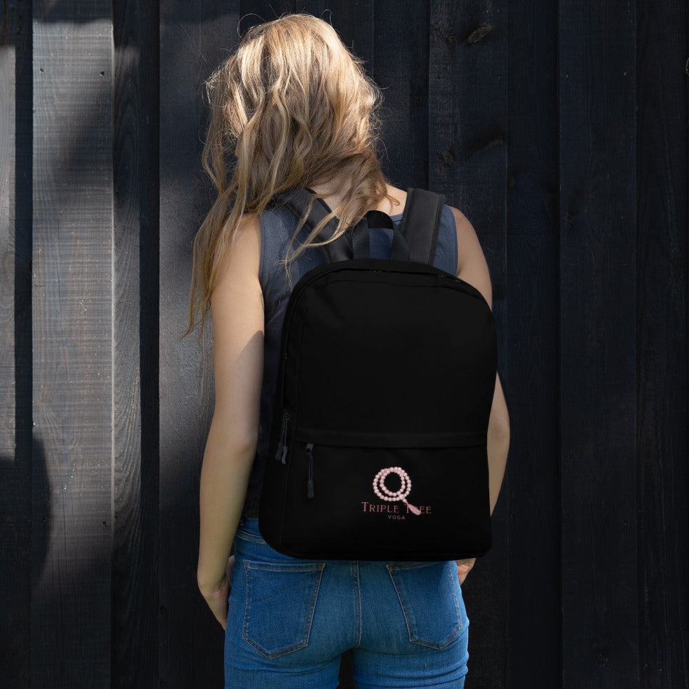 Triple Tree Yoga logo backpack