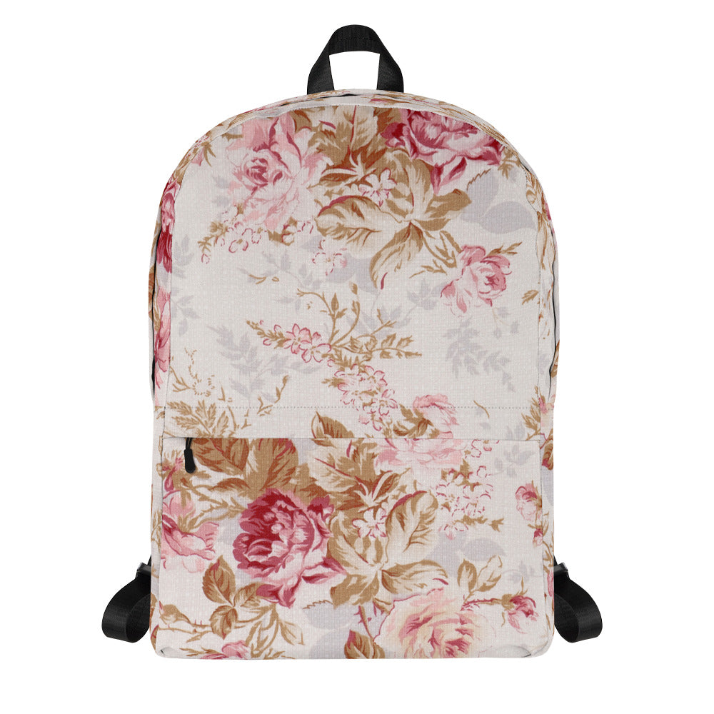 Vintage floral print backpack