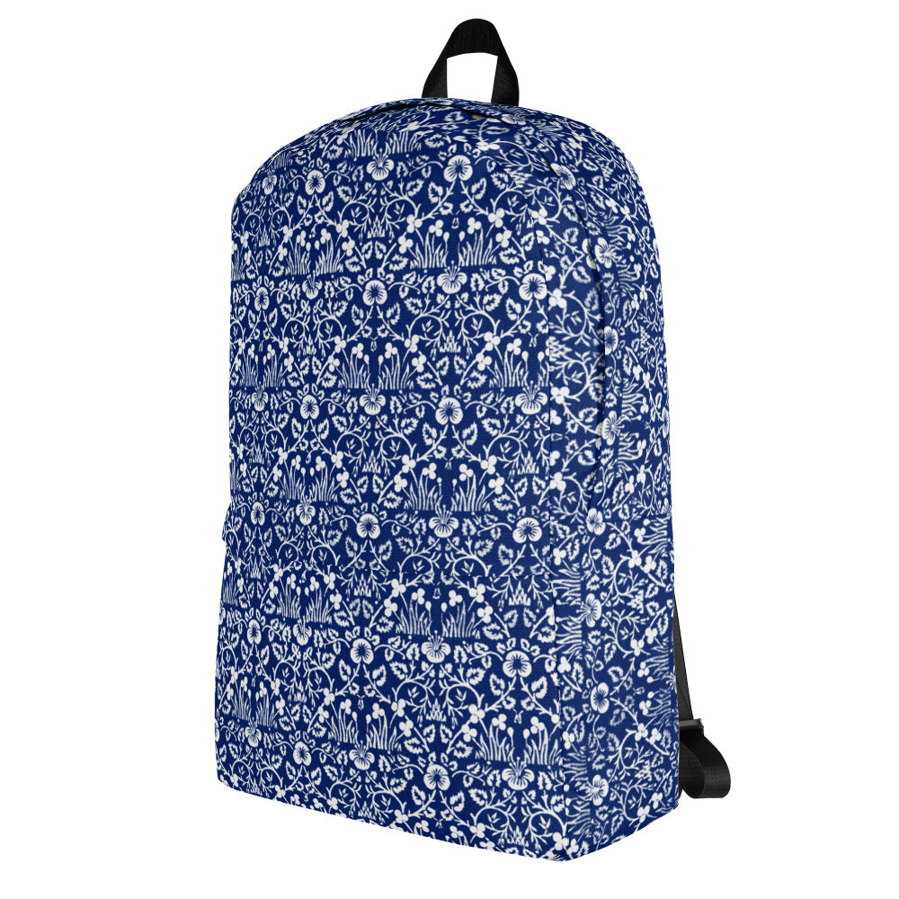 William Morris print backpack