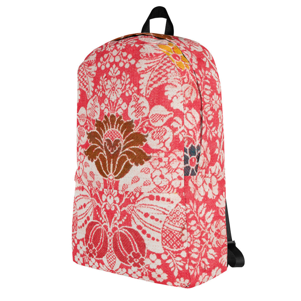 William Morris print backpack