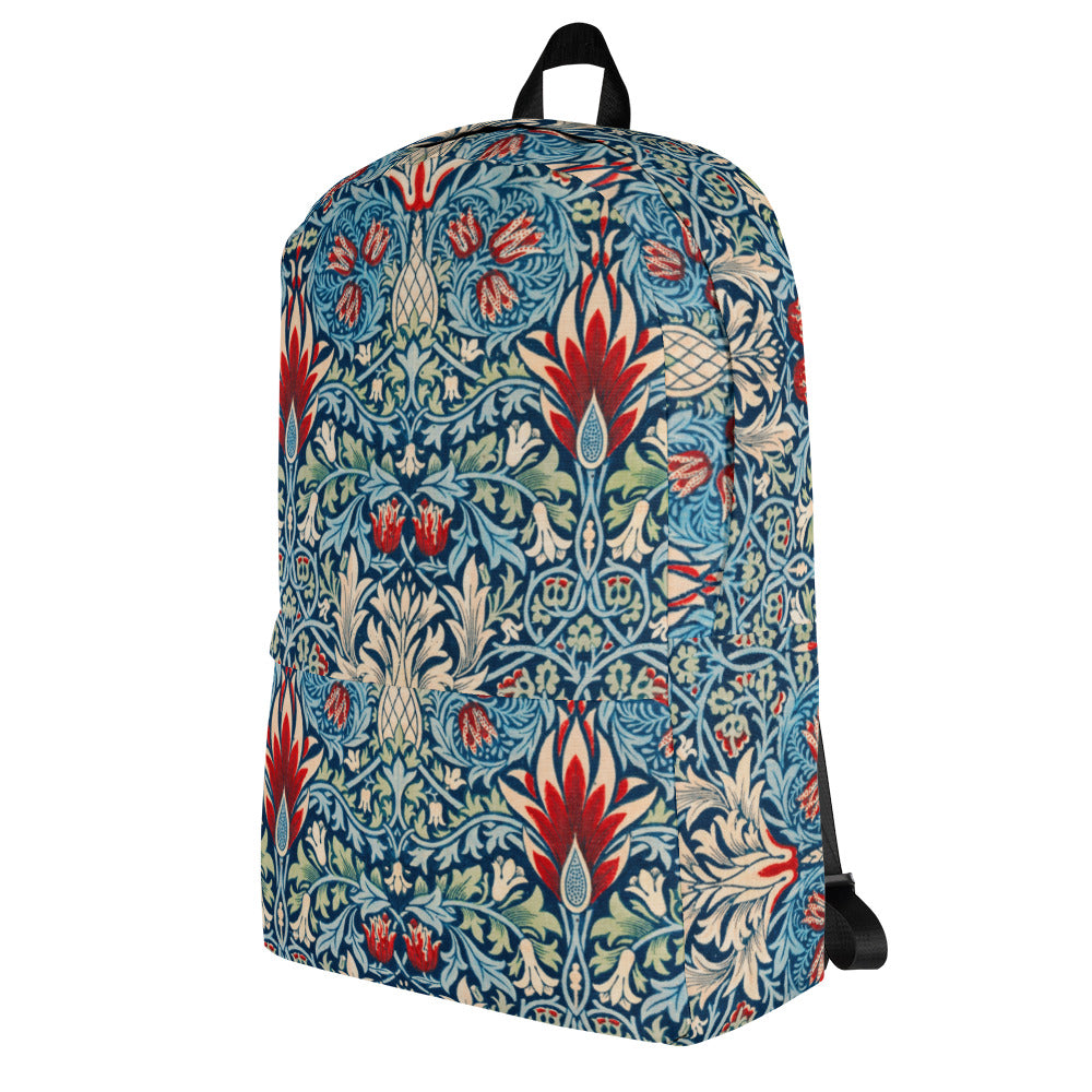 William Morris print backpack