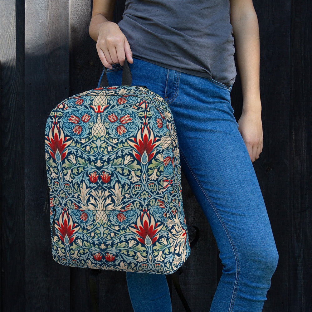 William Morris print backpack