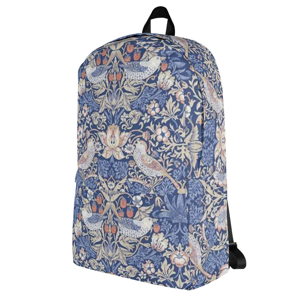 William Morris print backpack