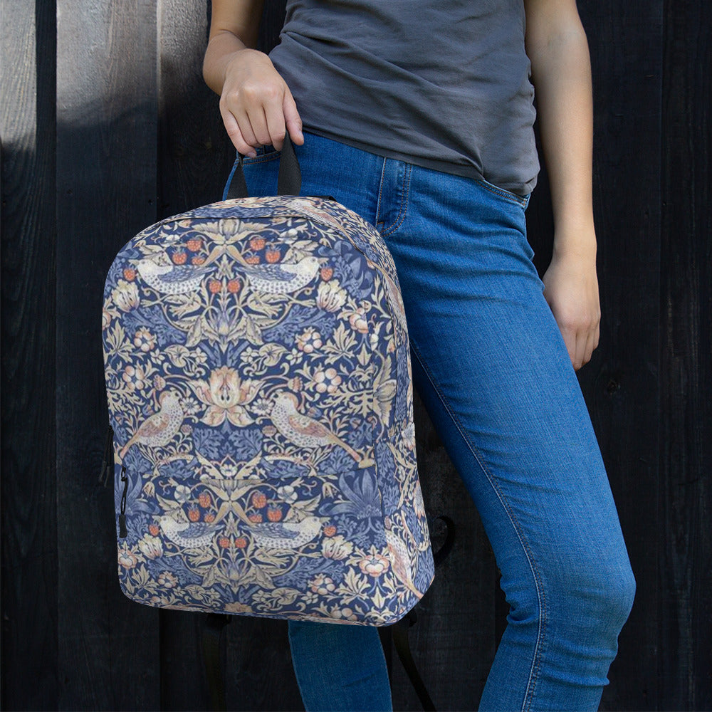 William Morris print backpack