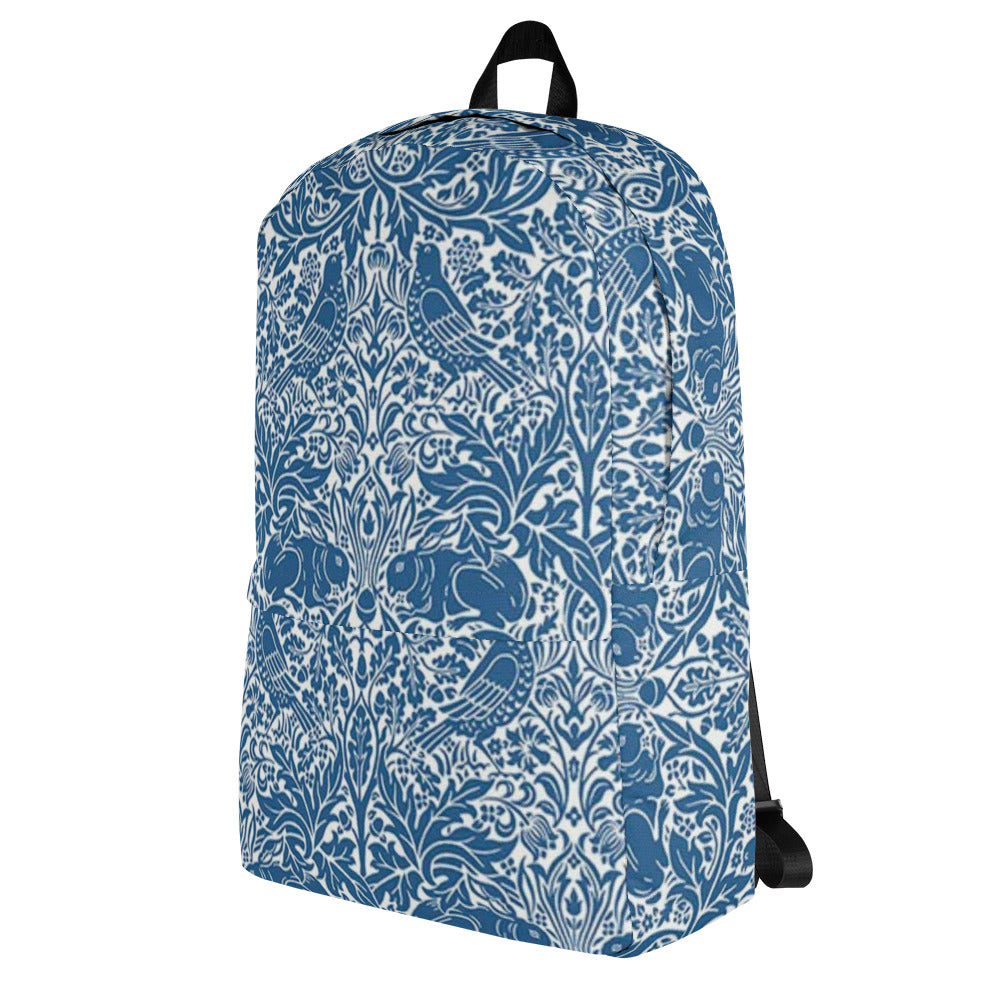 William Morris print backpack