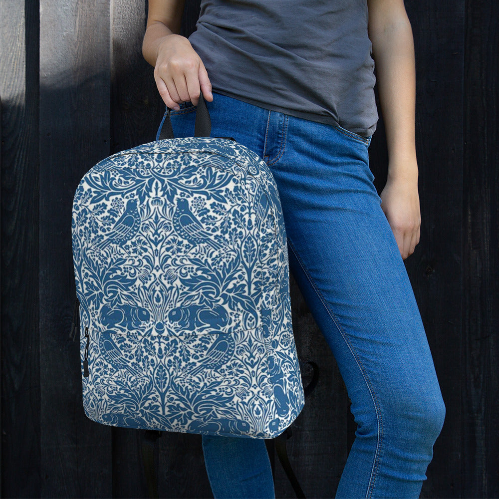 William Morris print backpack