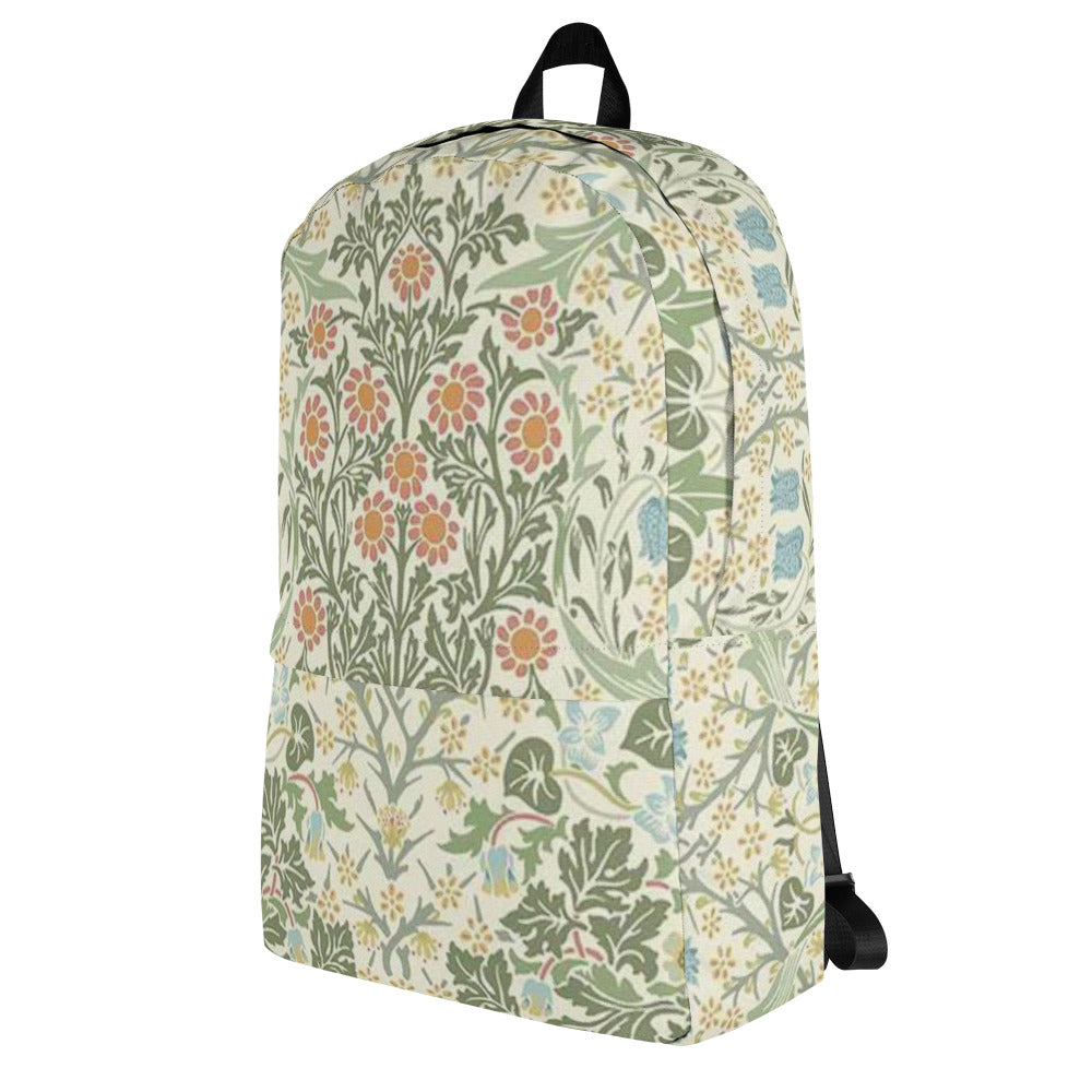 William Morris print backpack