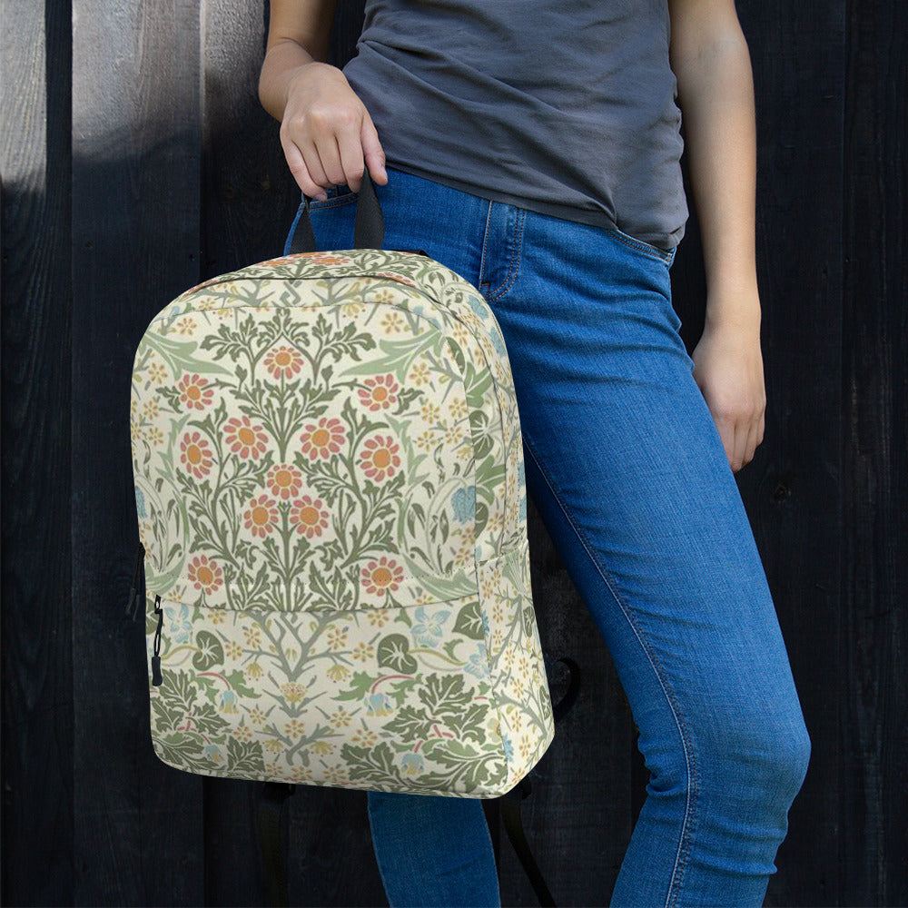 William Morris print backpack