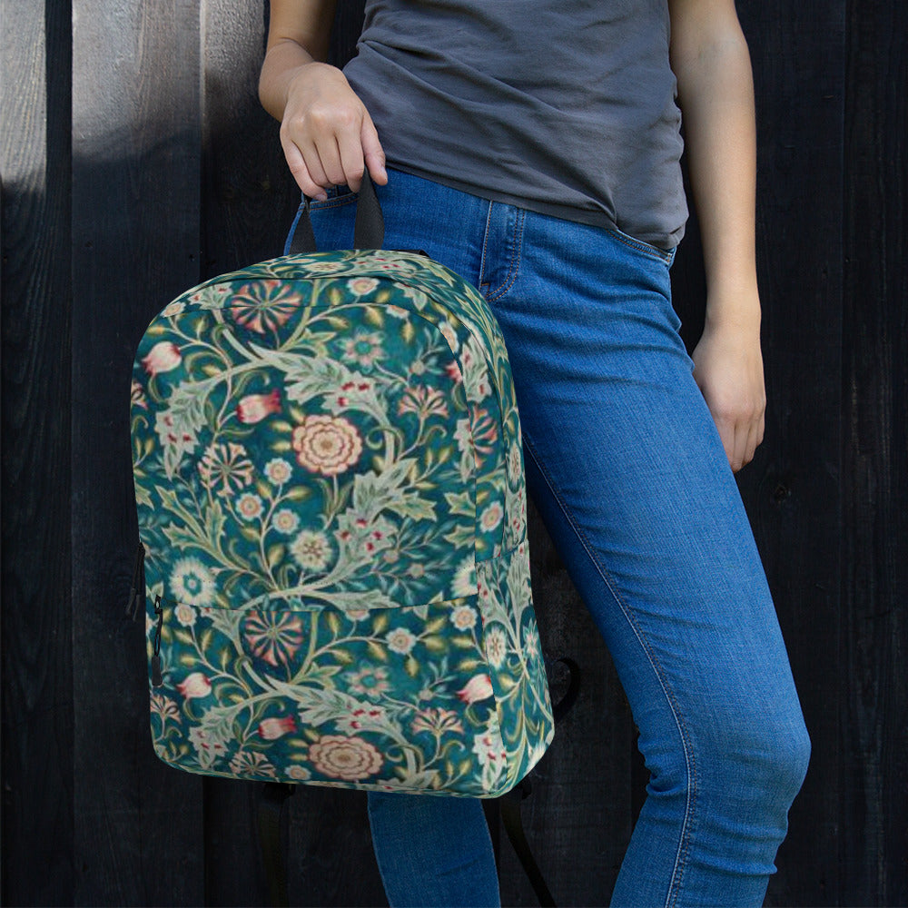 William Morris print backpack