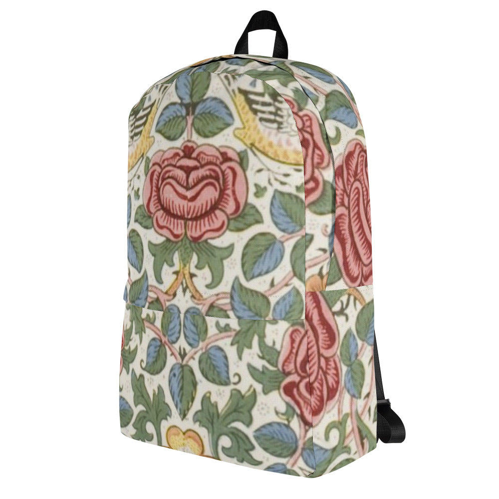 William Morris print backpack