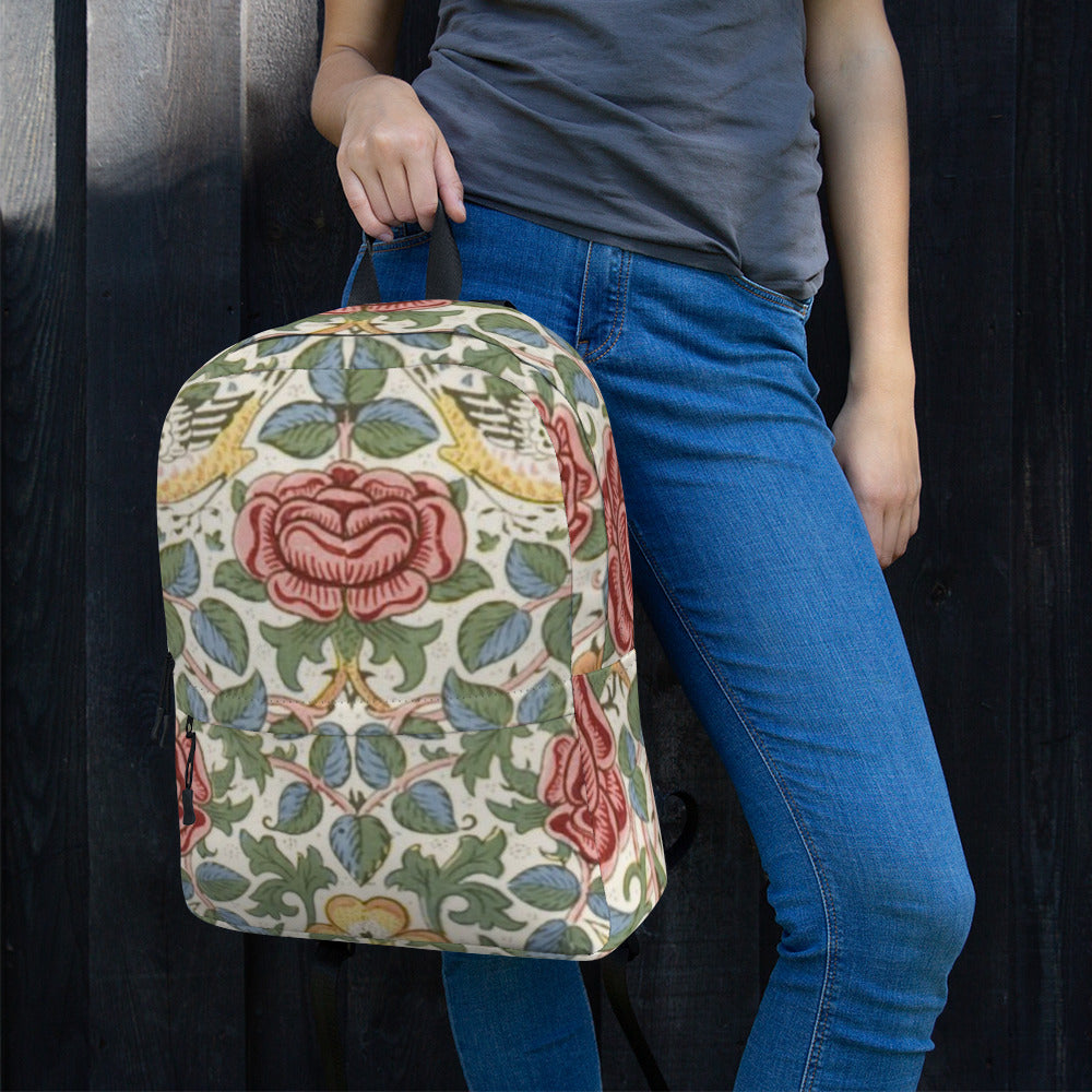 William Morris print backpack