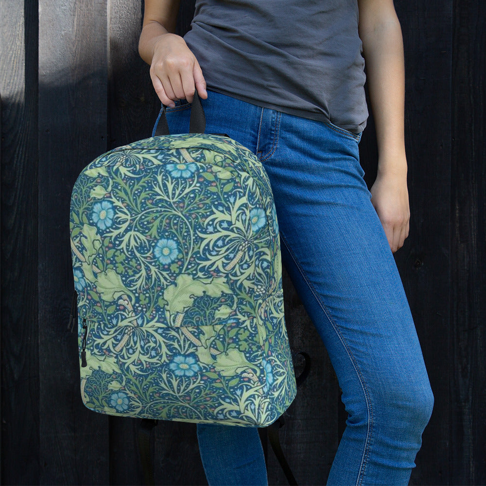 William Morris print backpack