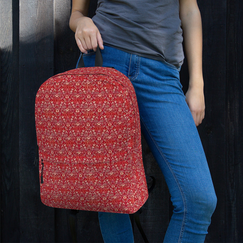 William Morris print backpack