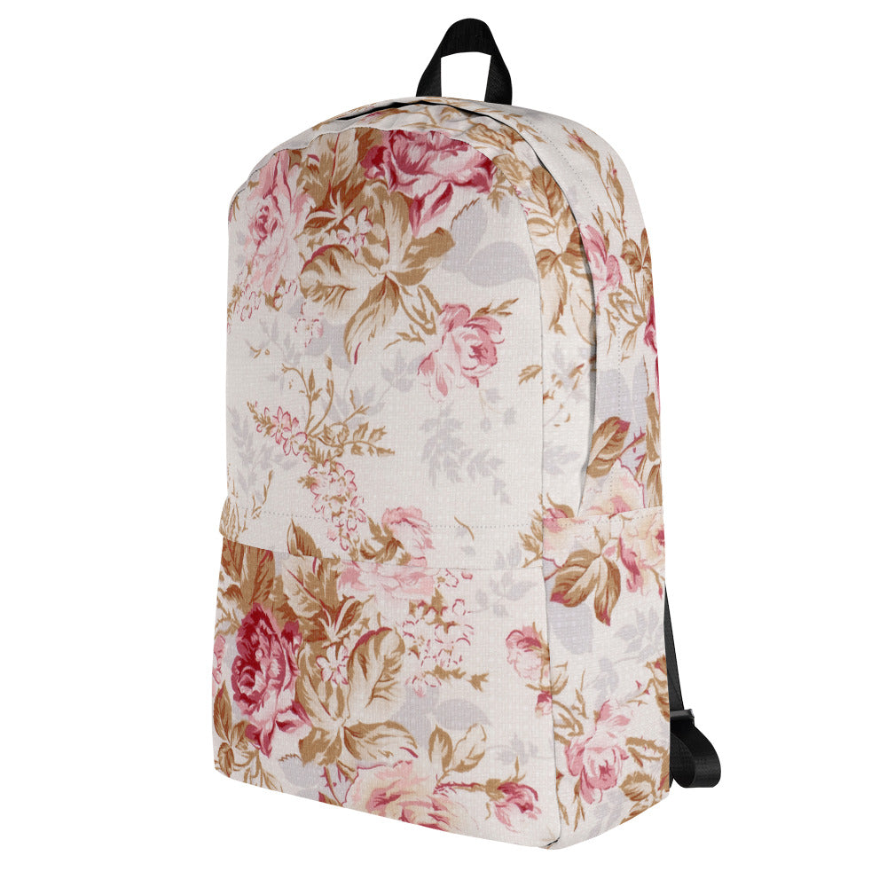 Vintage floral print backpack