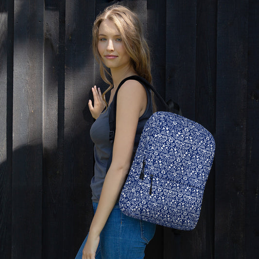 William Morris print backpack