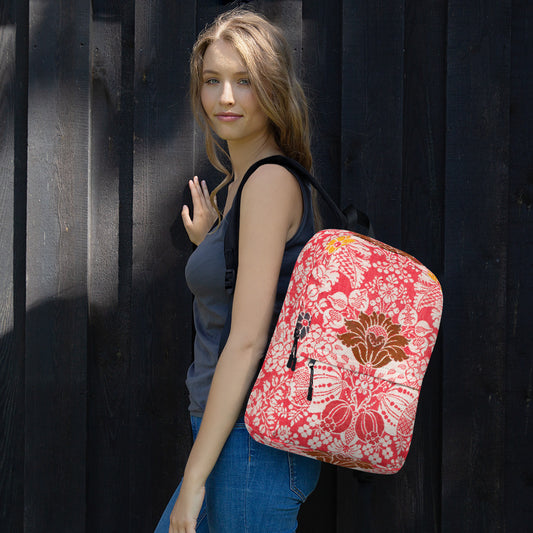 William Morris print backpack