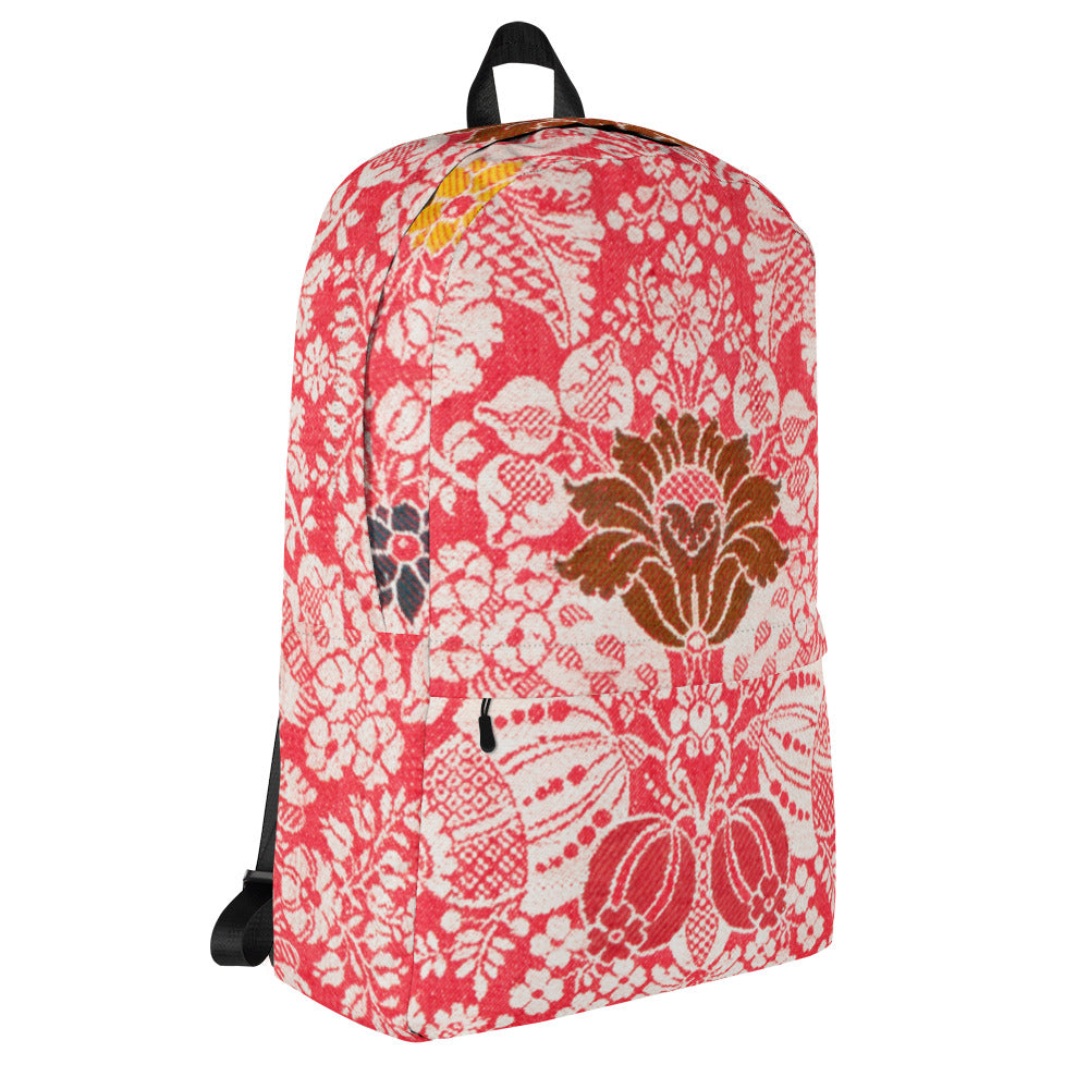 William Morris print backpack