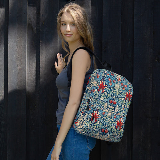 William Morris print backpack