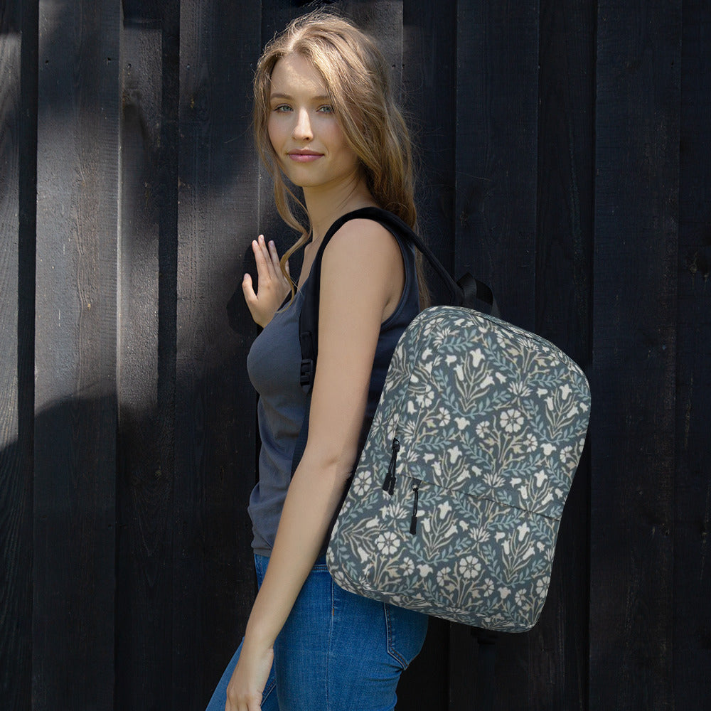 William Morris print backpack