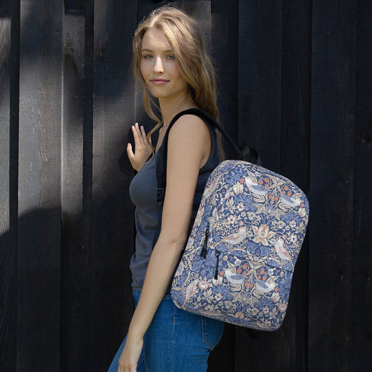 William Morris print backpack