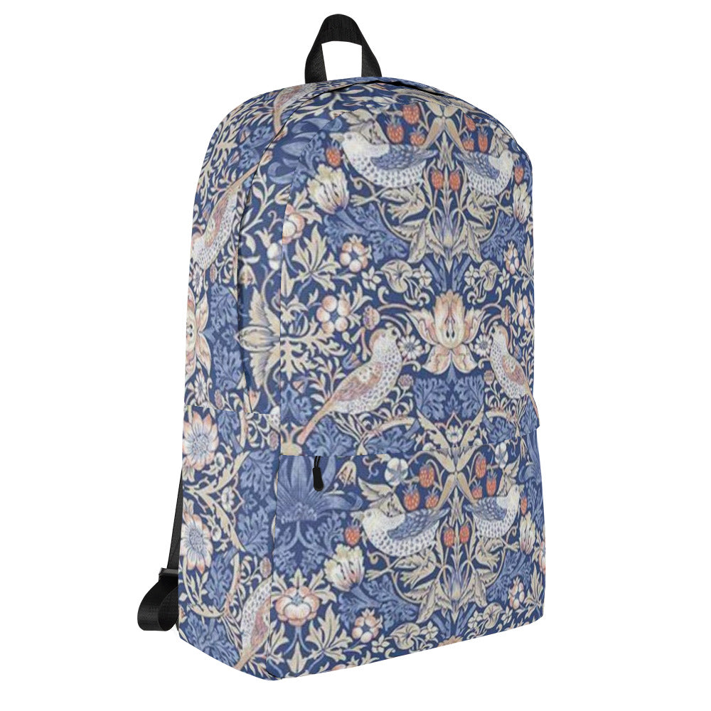 William Morris print backpack