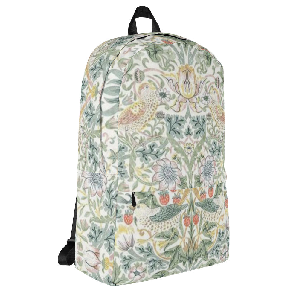 William Morris print backpack