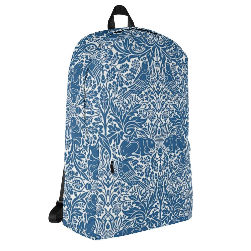 William Morris print backpack