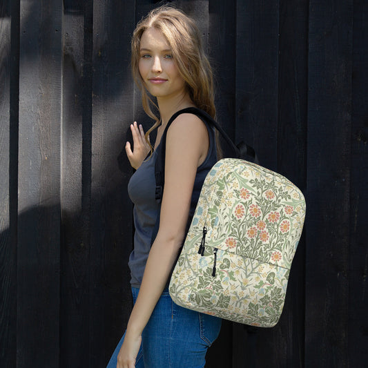 William Morris print backpack