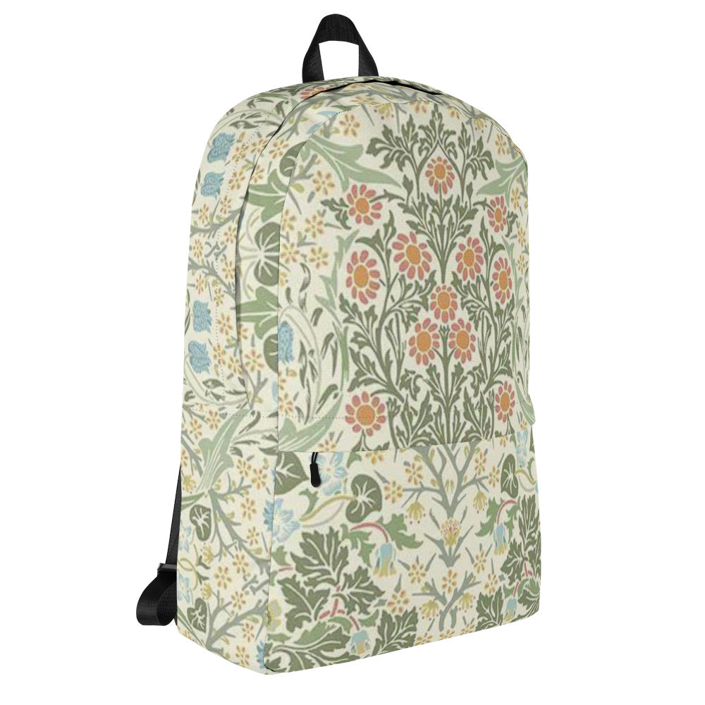 William Morris print backpack