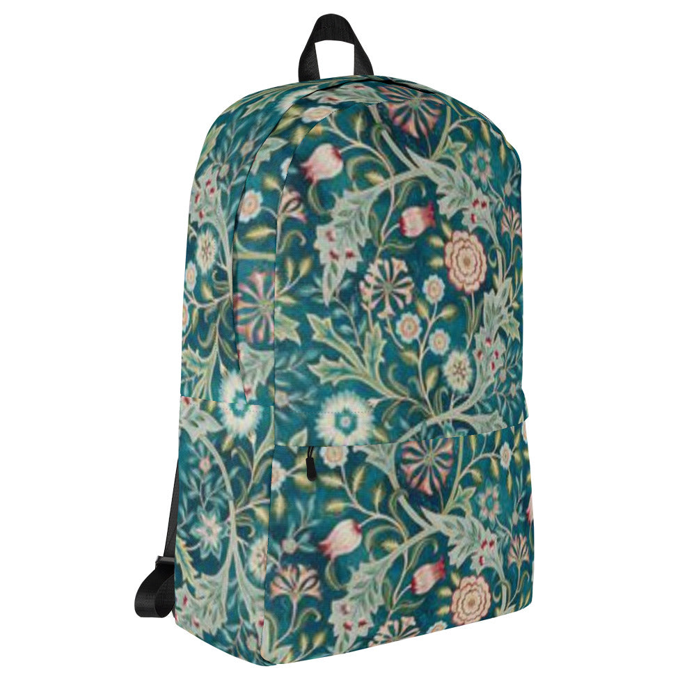 William Morris print backpack