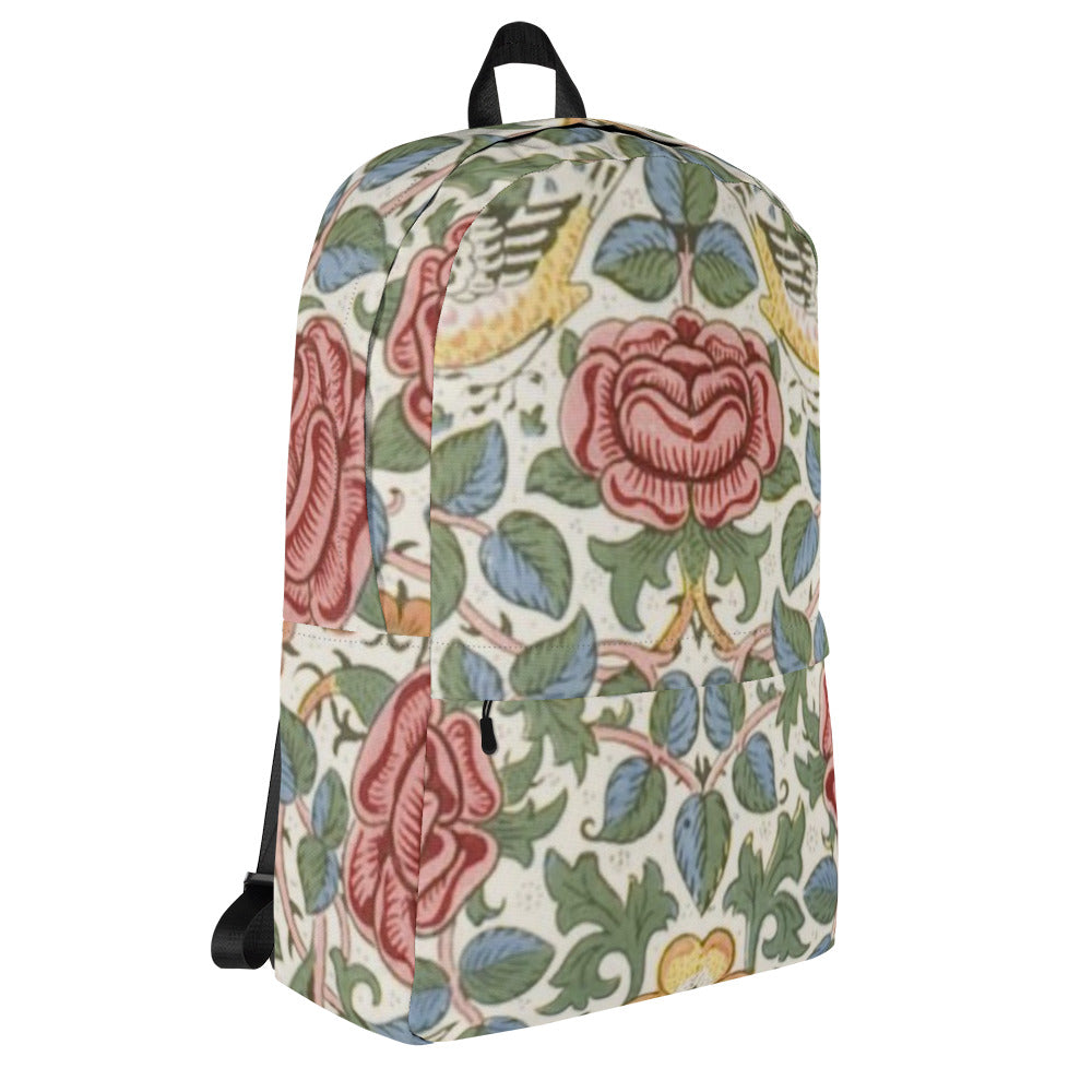 William Morris print backpack