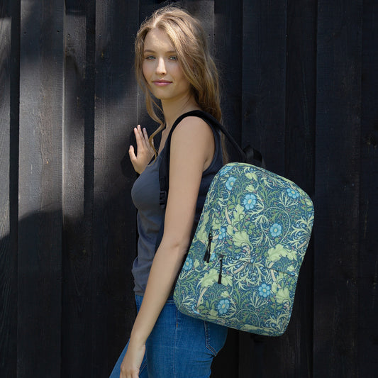 William Morris print backpack