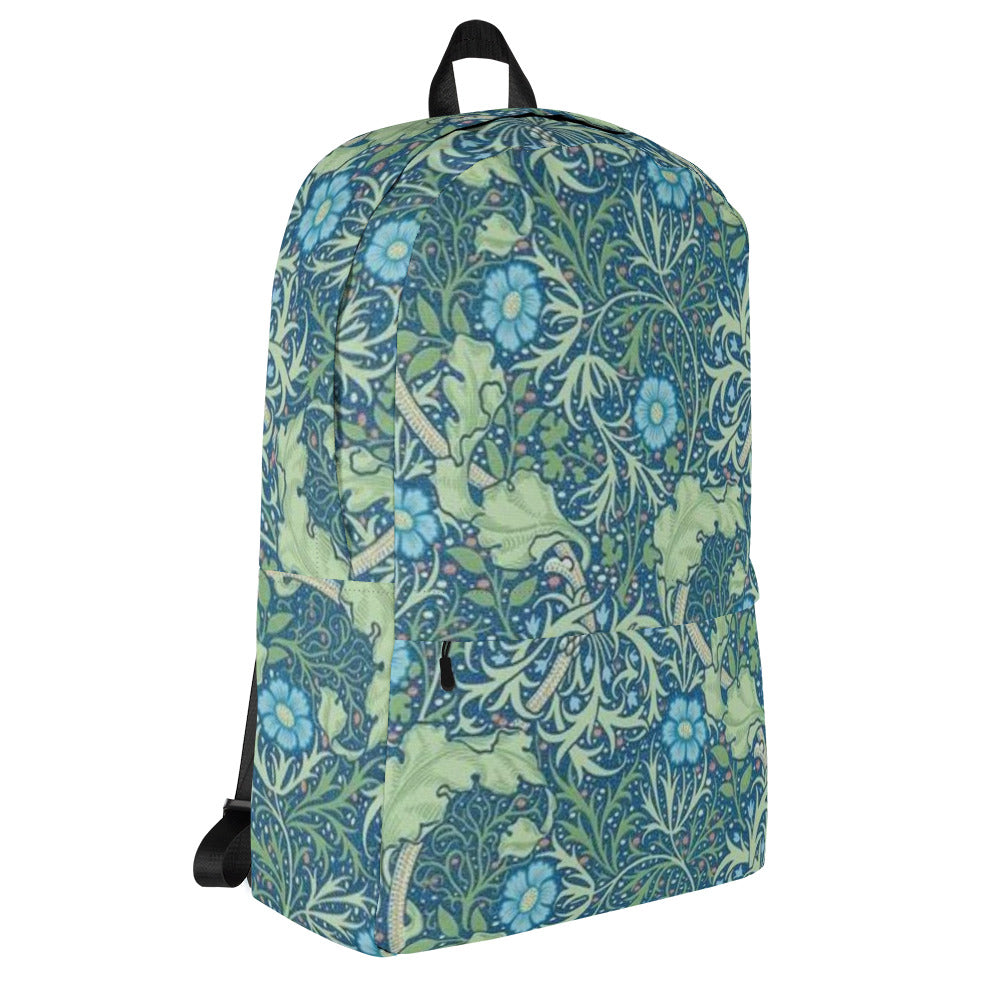 William Morris print backpack