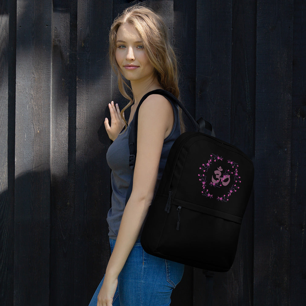 Floral Om backpack