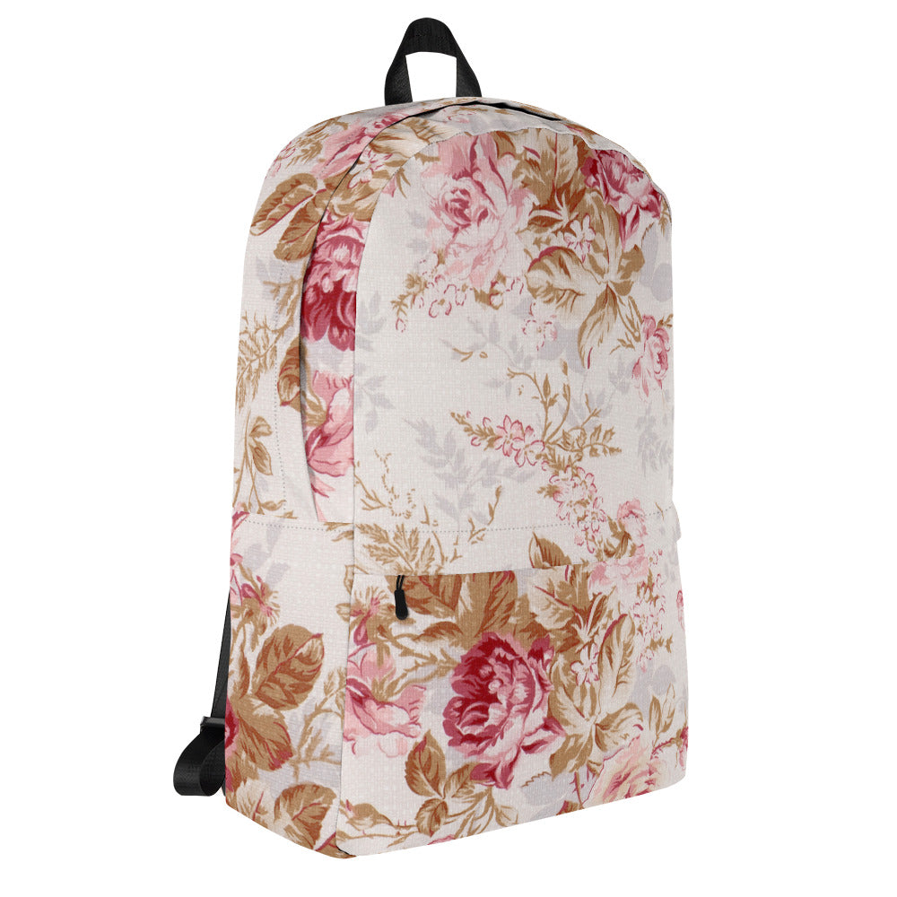 Vintage floral print backpack