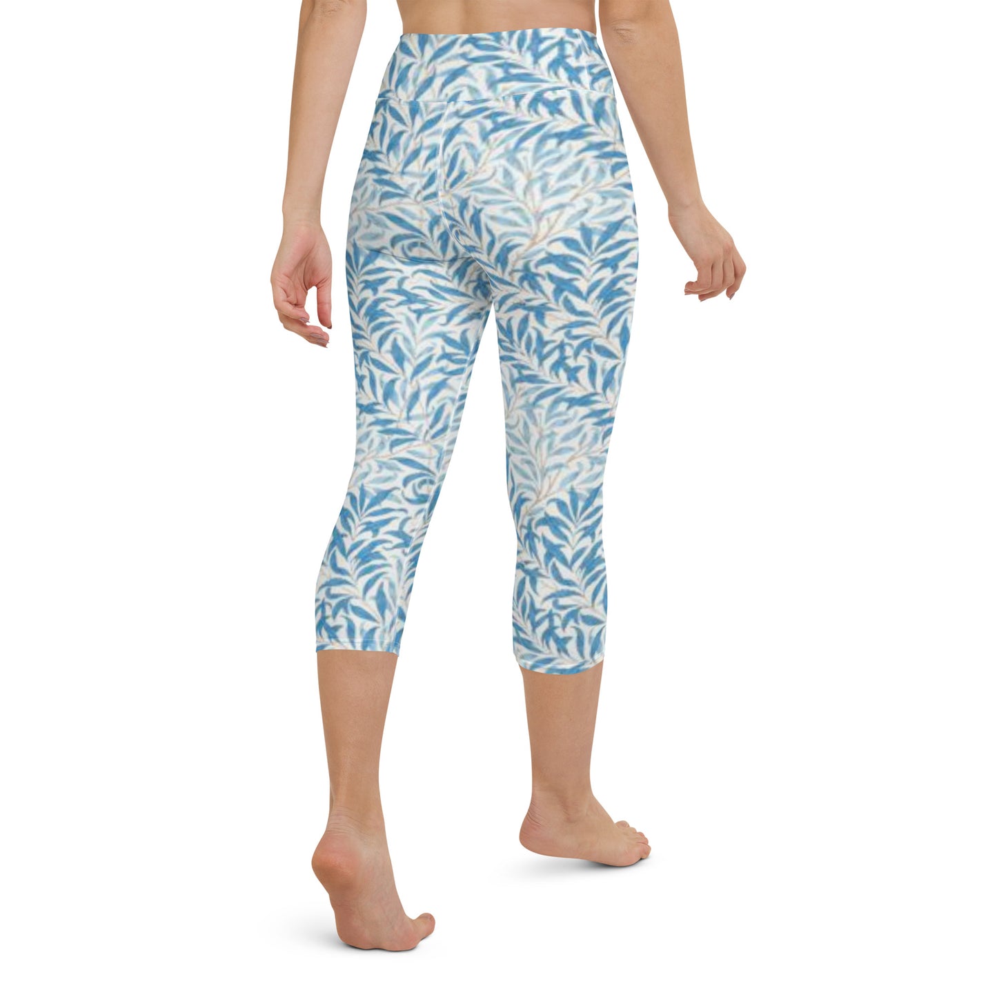 William Morris print yoga capri leggings