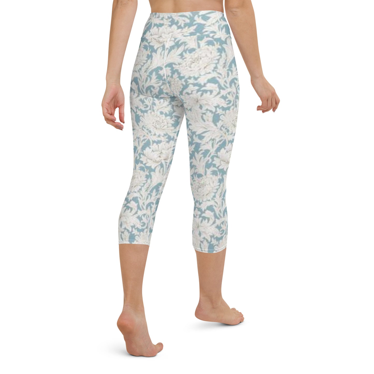 William Morris print yoga capri leggings