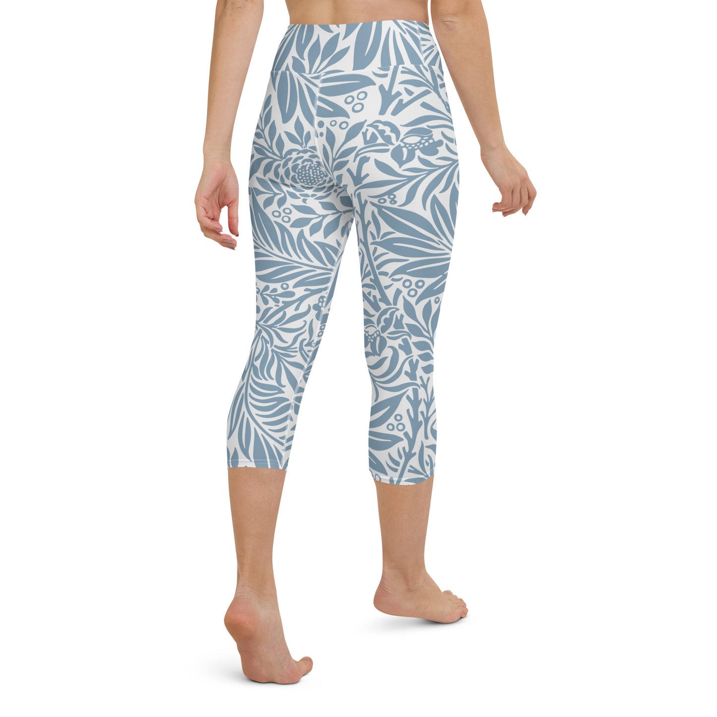 William Morris print yoga capri leggings