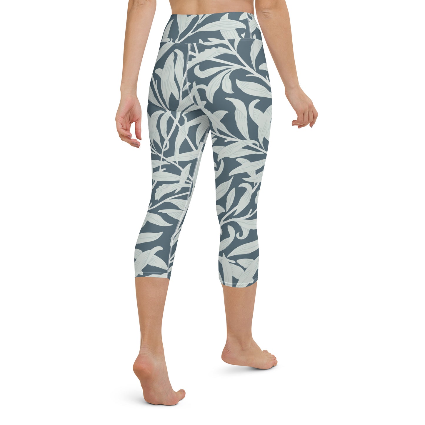 William Morris print yoga capri leggings